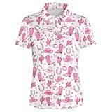 Womens Polo Shirt Cowgirl Performance Moisture Wicking Quick Dry Golf Polo Shirts for Women Golf Outfits Ladies Golfer Gift