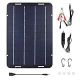 10W 18V Flexible Solar Panel 12V, Waterproof Polycrystalline Maintainer Car Boat RV Marine, Bendable Module 330x230mm