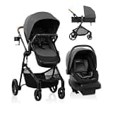 Evenflo Pivot NXT Travel System with LiteMax NXT Infant Car Seat (Silverado Gray)