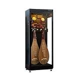 Musical Instrument Dehumidifier Cabinet, Can Hold 2 Pipa (Chinese Lutes), Humidifies, Sturdy Cold-Rolled Steel Frame, with Lock,B