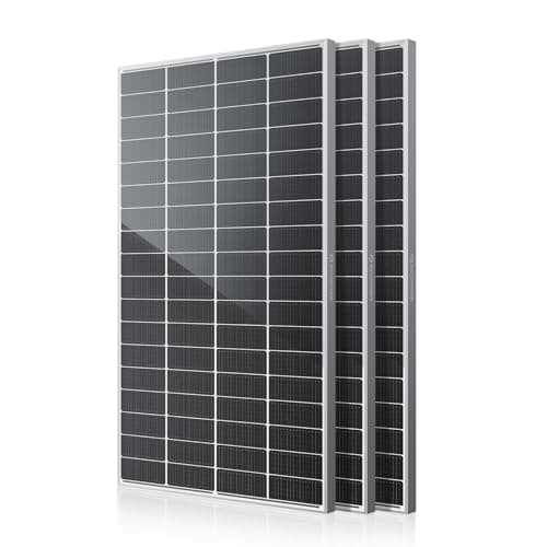 600 Watt Solar Panels, 200W Solar Panel 3Pack, 12V 16BB N-Type Monocrystalline 25.6% High Efficiency, Grade A+ Cells IP68 Waterproof, for RV, Van, Marine, Rooftop, Farm Off-Grid Power Systems