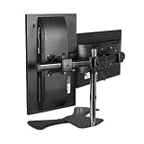 UWYTGF Monitor Mount,Height Adjustable,Swivel,Tilt Monitor Arm with Wire Management,Monitor Stand Mount Fits 17-27Inch Computer Screens,A