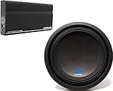 TFGAJKKKKK Alpine KTA-200M Mono Power Pack Amplifier with Alpine S-W12D2 12-inch Subwoofer