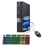 Dell OptiPlex 7060 Mini Desktop Business PC, Intel Core 8100, 256GB SSD, 8GB RAM, USB & DP, WiFi, Keyboard & Mouse, Windows 11 Pro Tiny Desktop Computer (Renewed)