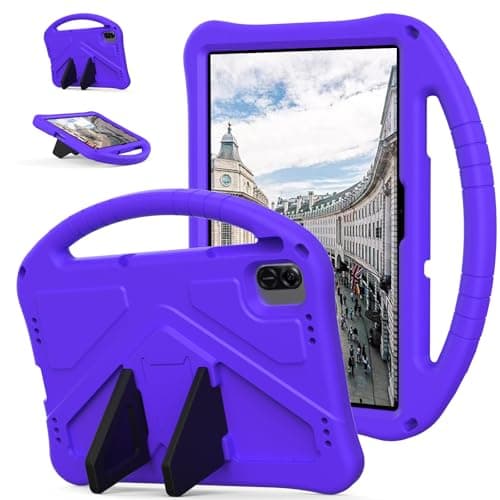 Kids Case for Honor Pad X8A Tablet Case, Lightweight EVA Kid Friendly Shockproof Protective Case, Dropproof Impact Resistance Protective Cover for Honor Pad X8A 11inch(Purper)