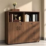 YCZYCZ Lateral File Cabinet with Lock, Metal Office Storage Cabinet, 2 Drawer Lateral File Cabinets for Home Office, A4 Letter Size, Heavy Duty Steel Filing Cabinet for Documents Storage