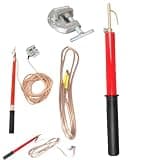 Direct Discharges Type Discharge Stick, High Voltage Telescoping Electrical Safety Tool with 3-8m Copper Wire, Epoxy Resin Discharge Rod