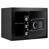 Steel Security Safe Box 0.75 Cubic Feet – Digital Keypad Electronic Lock with Backup Keys, USB-C Emergency Power – for Cash, Jewelry, Documents & Valuables – Black, 13.8"W X 9.84"D X 9.84"H