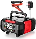 15Amp Car Battery Charger, NEXPEAK NC315 12V 15A/24V 8A Smart Charger Battery with Cable Storage Temperature Compensation for Car, AGM, Gel, Wet, SLA for Lead Acid Batteries and LiFePO4 Batteries