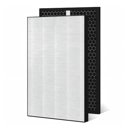 Replacement HEPA Active Carbon Deodorizing Filter FZ-K50HFU FZ-K50DFU,Compatible For Sharp FP-K50U Air Purifier,High Efficiency,Low Noise