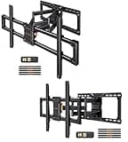 Perlegear UL-Listed Full Motion TV Wall Mount for 42–90 Inch TVs up to 150 lbs PGLF16 & Extra Large Full Motion TV Wall Mount for 55–120 Inch TVs up to 220 lbs PGTVM69B