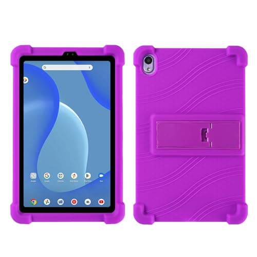 INSOLKIDON Compatible with Case for onn. 7 INCH 2024 Tablet, Full Coverage Ultra Slim Adjustable Stand Silicone Shockproof Lightweight Protective Cover Case (Purple)