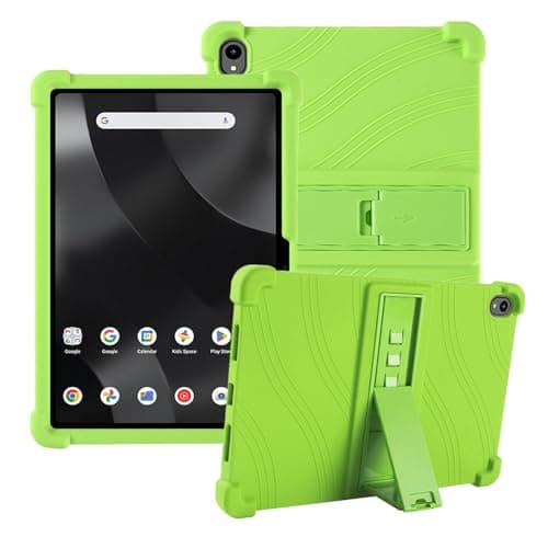 for Onn 11 Inch Tablet Case, Soft Silicone Shockproof Protective Cover, Kids Friendly Shell with Adjustable Stand, Drop Resistant Case for Walmart Onn 11 Android 16 Tablet (2026 Model) (Green)