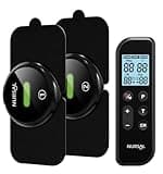 NURSAL Wireless TENS Unit Muscle Stimulator, Dual Host TENS EMS Machine for Pain Relief, 18 Modes 20 Intensity Remote Control Pulse Physical Electrotherapy for Back Shoulder Pain (2 Pads)