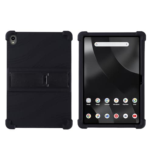 QYiiD Case for Onn. 12.1" Tablet Pro (2024 Model 100146663), Light Weight Silicone Kids Friendly Soft Shock Protective Foldable Stand Cover for 12.1 Inch Onn Tablet Pro 4th Gen, Black