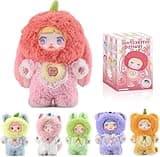 Mckkymi Plush Blind Box, Kawaii Nommi Cute Fruit Series Stuffed Blind Box Doll 1PC, Kawaii Mystery Plush Toys Collectible for Birthday Gift (1 of 7 Possible Styles)