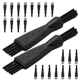 Generic Dual-head Razor Cleaning Brush for Electric Shavers with Soft Nylon Bristles, Lightweight Plastic Design, Compact and Portable for On-the-go and Home Use, for Precision Detail