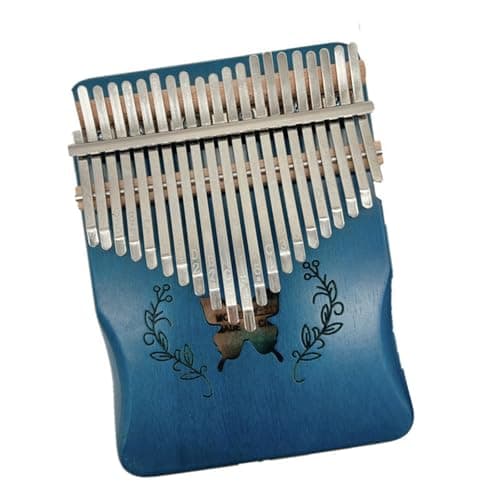 Kalimba 21-note Kalimba 21-note Finger Piano Portable Musical Instrument With Engraving(Blue)