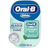 Oral-B Glide Pro-Health Comfort Plus Dental Floss, Mint, 43.7-Yard Dispenser, Pack of 6
