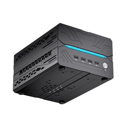 msecore AI Mini PC with AMD Ryzen 7 9800X3D (8 Cores, Max 5.2 GHz, 96MB Cache) 32GB DDR5 RAM, 1T PCIE 4.0 SSD, GeForce RTX 5060Ti 16GB GDDR7 Graphics, 8K, WiFi 7, 2*Type-C, Windows 11 Pro