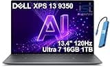 Dell XPS 13 9350 AI PC Business Laptop, (13.4" FHD+ 120Hz, Intel Core Ultra 7 256V, 16GB DDR5, 1TB SSD) Copilot+ PC, 2x Thunderbolt 4, 1080p Webcam, Backlit, FingerPrint, Wi-Fi 7, Win 11 Pro, Graphite