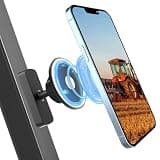 CANHET Magnetic Phone Mount for Tractor, Heavy Duty MagSafe Phone Holder for Forklift, Golf Cart, Excavator & Farm Equipment, Strong Magnetic Base, Multi-Angle Adjustable Mount for 4-7" Phones