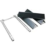 Uniflasy 7635 Flavorizer Bars and 69785 Grill Burner Tubes for Weber Spirit I & II 200 with Front Control, Spirit E210, E220, S210, S220, for Weber 15.3 Inch 7635 Flavor Bars and 69785 Burner Pipe