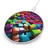 Colorful Cubes Wireless Charger, Fast Charging Pad