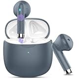 Wireless Earbuds, Bluetooth 5.4 Headphones in Ear with Noise Cancelling Mic, Bluetooth Earbuds Stereo Bass, IP7 Waterproof Sports Earphones, 32H Playtime USB C Charging Ear Buds Gray for Android iOS