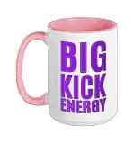 Purple Kicks For Days Purple Graphic Ceramic Mug, Pink/White, 15oz