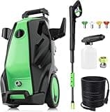 Imdot Heavy Duty 5000PSI 4.0GPM Electric Pressure Washer with 33FT Hose, 4 QC Nozzles for Cars/Fences/Patios/Home Cleaning, Deep Green