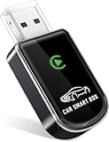 Amzfeel Wireless Carplay Adapter for Apple iPhone, Mini Bluetooth Dongle Convert Factory Wired to Wireless Car Play Plug & Play Auto Connect, Low Latency, GPS for iOS 10+ & Cars 2015+ (Brushed Gery)