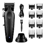 DAXXIN Hair Clippers, Men's Electric Hair Clipper USB Rechargeable 0mm Gapped Carving Clipper Cordless Hair Trimmer Hair Cutting Machine