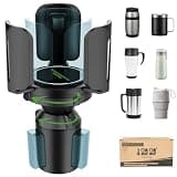 10L0L Upgraded 64oz Large Cup Holder Expander for Car, Expandable Cup Holder Adapter with Adjustable Base, Universal Compatible with Yeti, Hydro Flasks, Owala, Other Big Bottles Mugs Drinks