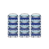 8/12/24/32/48pcs Shaver 5-ply Layer Razor Manual Shaving Blades Men Face Replacement Cutter Heads(12 pcs blade)
