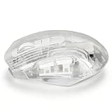 Sxhlseller Transparent Gaming Mouse, 3-Mode (USB/2.4G/Bluetooth) Wireless RGB Mouse with 5 Adjustable DPI (1200-3600), 7 Silent s, for PC, Laptop, Tablet, Smart TV - White