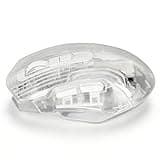Sxhlseller Transparent Gaming Mouse, 3-Mode (USB/2.4G/Bluetooth) Wireless RGB Mouse with 5 Adjustable DPI (1200-3600), 7 Silent s, for PC, Laptop, Tablet, Smart TV - White