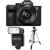 Sony Alpha a7 V Mirrorless Camera with FE 28-70mm f/3.5-.6 OSS II Lens, Bundle Zoom-Mini TTL R2 Flash, Tripod -Way Head