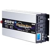 7000W Pure Sine Wave Inverter - 12V/24V/48V/60V/72V to 110V/230V/240V Converter for Car, RV, Truck, Off-Grid Solar Systems, Camping - High Efficiency Power Solution