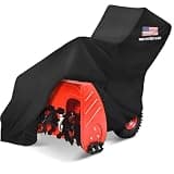 NEVERLAND Waterproof Snow Blower Cover - Snow Thrower Cover with American Flag Standard Size Fits Single and Two Stage Snow Blowers, Compatible with EGO, Toro, Honda, Ariens and Craftsman