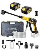1100PSI Cordless Portable Washer with 2 Batteries, Brushless Motor, 6-in-1 Nozzle,3 Level Adjustable Handheld Washer for Car,Home,Patio, Driveway