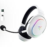 Razer Barracuda X Chroma Wireless Gaming Headset: 2.4GHz Wireless & Bluetooth - Lightweight - Chroma RGB - 40mm Drivers - Cardioid Mic - 70 Hr Battery - for PC, Mac, PS5, Switch 2, Smartphone - White
