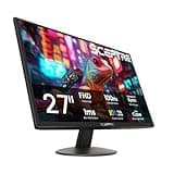 Sceptre New 27-inch Prime Monitor 100Hz HDMI x2 VGA 1ms 99% sRGB Eye-Care Build-in Speakers, Machine Black 2026 (E275W-19203R Series)