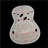 Transparent Acrylic Template For Classical Guitar Construction (Includes Outline Soundhole And Bracing Layout) Guitar Tool Kit(Style 2)