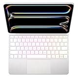 typecase Edge Pro Keyboard Case for iPad Pro 13-inch (M5/M4, 2025/2024), Ultra-Slim Aluminum Magic-Style, Custom 16.8M Colors RGB for Personalized Look, Larger Multi-Touch Trackpad, Silver