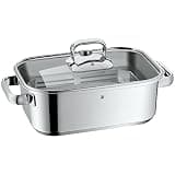 WMF Vitalis Compact Steamer with Steaming Rack, Lid and Thermometer, 18/10 Stainless Steel, 3.5 L