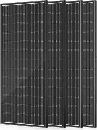 300 Watt Solar Panel, Upgraded 18BB Solar Cells 24.6% High Efficiency Monocrystalline 12V/24V PV Module for Home Rooftop RV Camper Marine Boat Off Grid System All Black