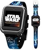 Star Wars Kids Smartwatch with OBI-Wan Kenobi Design, 10 Clock Faces, Selfie Camera, Voice and Video Recorder, Step Counter, Calculator, Alarm, Fun Games, and 3 Wallpapers – Fits Wrists 5.5"-8.0"