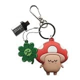 WONDEE Mr Wonderful 2-in-1 Keyring + USB and USB C Stick Funny 32 GB Mushroom Figure with USBC Adapter - Cute and Kawai USB Stick Animal, Gifts for Girls and Women