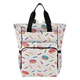 Nesatuwa Colorful Cakes Sprinkles Diaper Bag Backpack Waterproof Large Capacity Multifunctional Diaper Bags with Insulated Pockets and Stroller Straps Travel Backpack for Baby Girl/Boy
